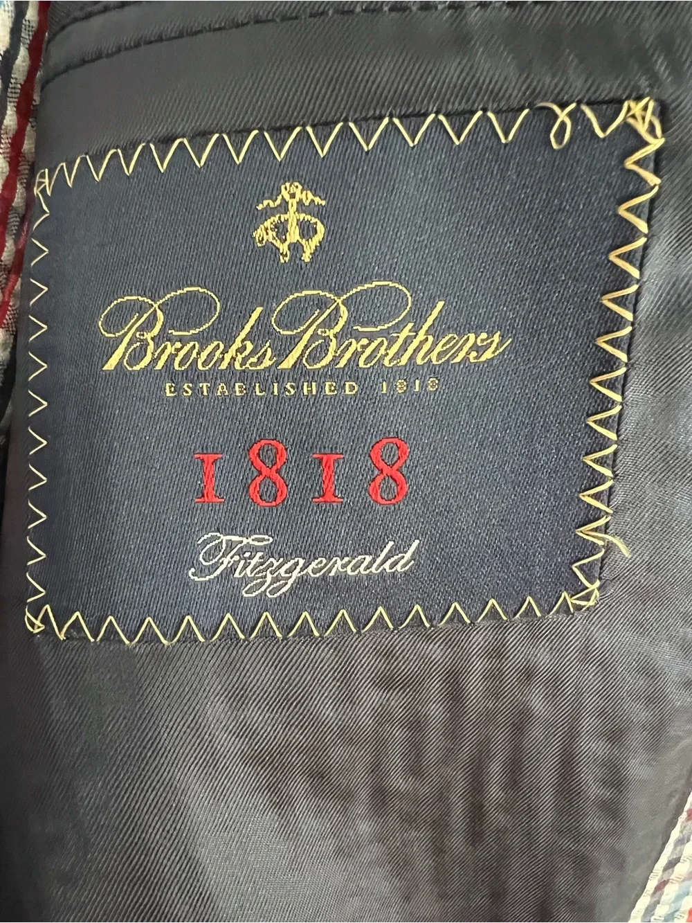 Brooks Brothers VTG Fitzgerald Cotton Seersucker Sport Coat Size 44R